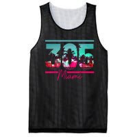 Miami 305 Area Code Florida Vintage Palm Trees Pride Retro Mesh Reversible Basketball Jersey Tank