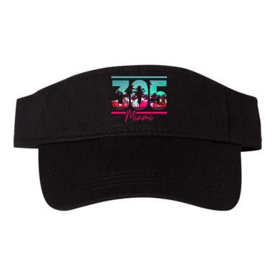 Miami 305 Area Code Florida Vintage Palm Trees Pride Retro Visor