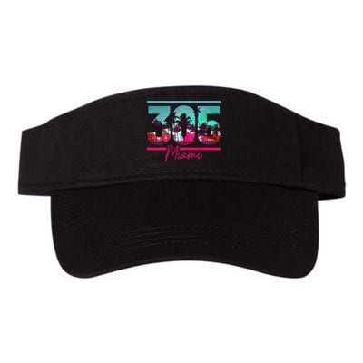 Miami 305 Area Code Florida Vintage Palm Trees Pride Retro Visor