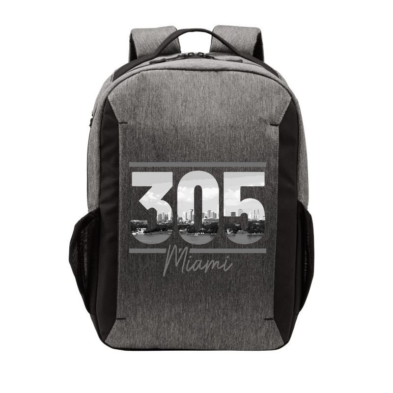 Miami 305 Area Code Skyline Florida Vintage Vector Backpack