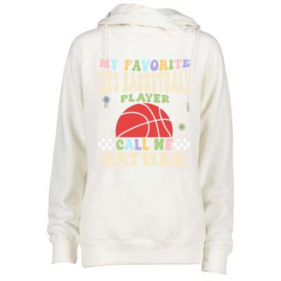 My 3x3 Basketball Player Calls Me Father Great Gift Womens Funnel Neck Pullover Hood