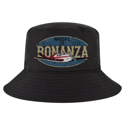Model 35 Bonanza Since 1945 Retro Vintage Airplane Pilot Cool Comfort Performance Bucket Hat