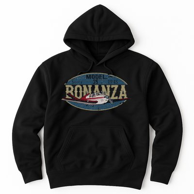 Model 35 Bonanza Since 1945 Retro Vintage Airplane Pilot Hoodie