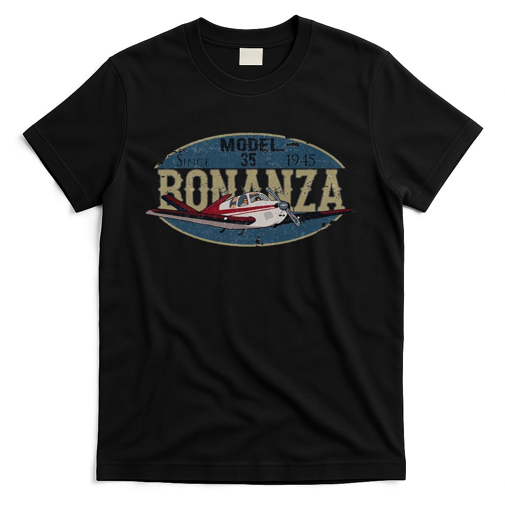 Model 35 Bonanza Since 1945 Retro Vintage Airplane Pilot T-Shirt