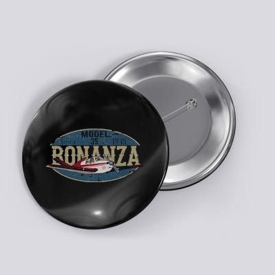 Model 35 Bonanza Since 1945 Retro Vintage Airplane Pilot Button