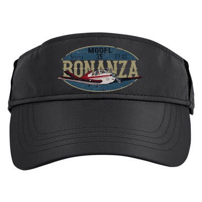 Model 35 Bonanza Since 1945 Retro Vintage Airplane Pilot Adult Drive Performance Visor