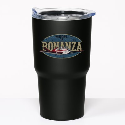 Model 35 Bonanza Since 1945 Retro Vintage Airplane Pilot Tumbler