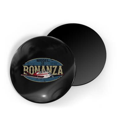 Model 35 Bonanza Since 1945 Retro Vintage Airplane Pilot Magnet