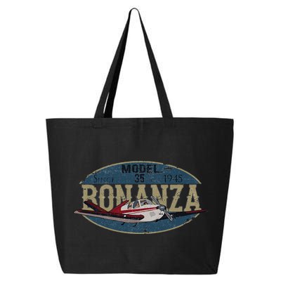 Model 35 Bonanza Since 1945 Retro Vintage Airplane Pilot 25L Jumbo Tote
