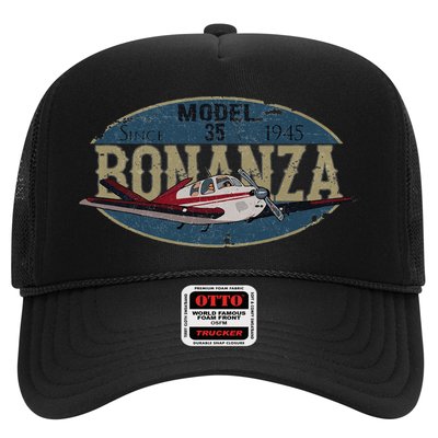 Model 35 Bonanza Since 1945 Retro Vintage Airplane Pilot Hat
