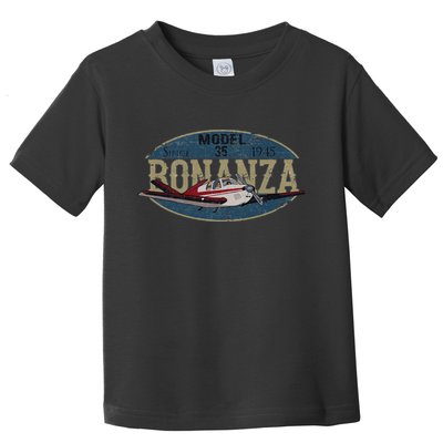 Model 35 Bonanza Since 1945 Retro Vintage Airplane Pilot Toddler T-Shirt