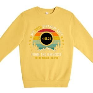 My 30th Birthday From The Universe Total Solar Eclipse 2024 Premium Crewneck Sweatshirt