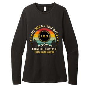 My 30th Birthday From The Universe Total Solar Eclipse 2024 Womens CVC Long Sleeve Shirt