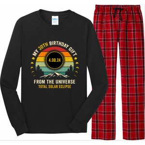 My 30th Birthday From The Universe Total Solar Eclipse 2024 Long Sleeve Pajama Set