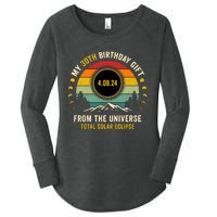 My 30th Birthday From The Universe Total Solar Eclipse 2024 Women's Perfect Tri Tunic Long Sleeve Shirt