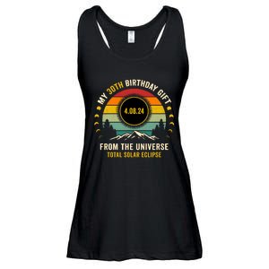 My 30th Birthday From The Universe Total Solar Eclipse 2024 Ladies Essential Flowy Tank