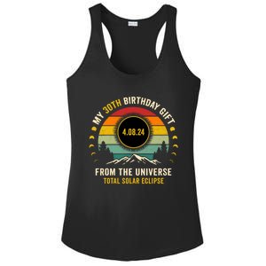 My 30th Birthday From The Universe Total Solar Eclipse 2024 Ladies PosiCharge Competitor Racerback Tank