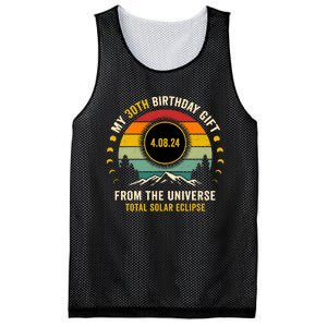 My 30th Birthday From The Universe Total Solar Eclipse 2024 Mesh Reversible Basketball Jersey Tank