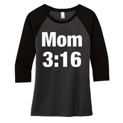 Mom 316 Women's Tri-Blend 3/4-Sleeve Raglan Shirt