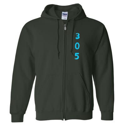 Miami 305 Overtime Full Zip Hoodie