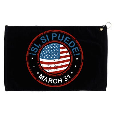 March 31 Public Holiday Pride Si Se Puede Cesar Chavez Grommeted Golf Towel