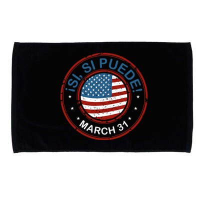 March 31 Public Holiday Pride Si Se Puede Cesar Chavez Microfiber Hand Towel