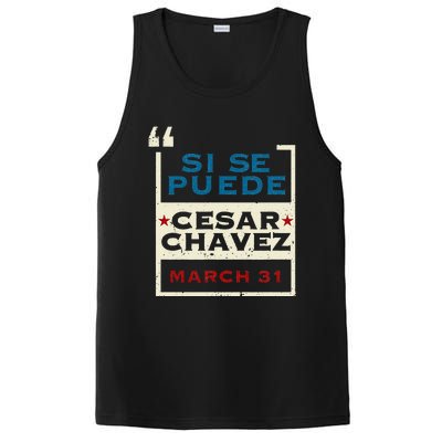 March 31 Public Holiday Pride Si Se Puede Cesar Chavez PosiCharge Competitor Tank