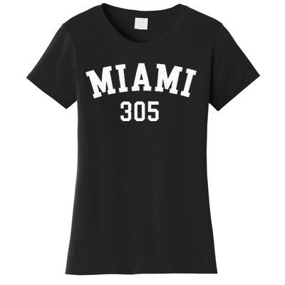 Miami 305 USA American College Font Women's T-Shirt