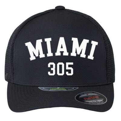 Miami 305 USA American College Font Flexfit Unipanel Trucker Cap