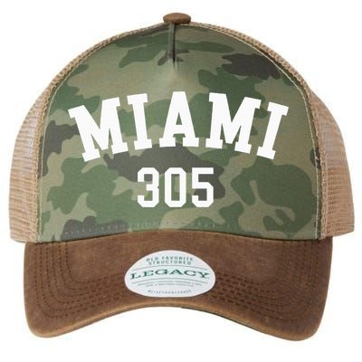 Miami 305 Usa American College Font Legacy Tie Dye Trucker Hat