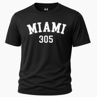 Miami 305 Usa American College Font Cooling Performance Crew T-Shirt