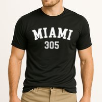 Miami 305 Usa American College Font Cooling Performance Crew T-Shirt
