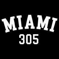 Miami 305 Usa American College Font Cooling Performance Crew T-Shirt
