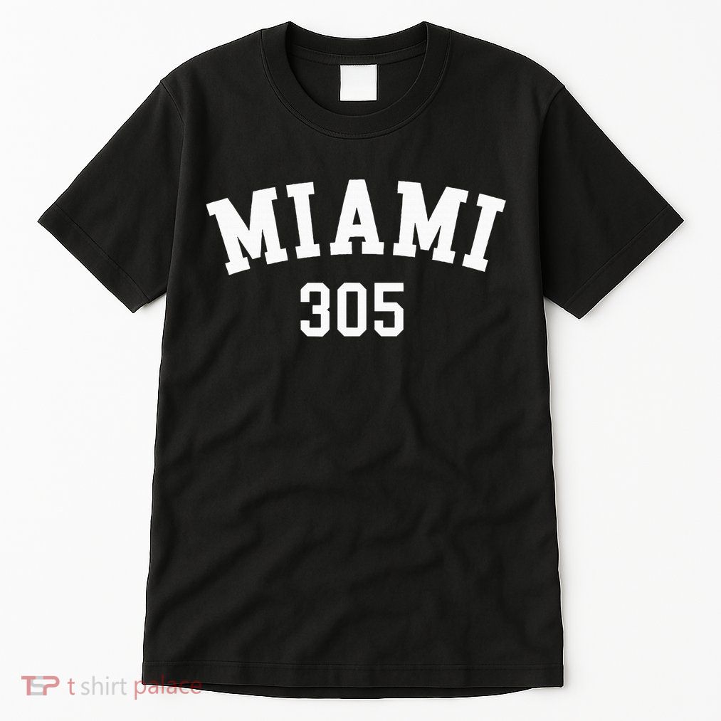 Miami 305 Usa American College Font Tall T-Shirt