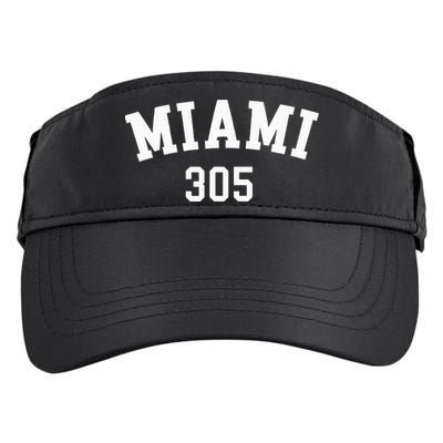 Miami 305 Usa American College Font Adult Drive Performance Visor