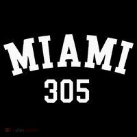 Miami 305 Usa American College Font Baby Bodysuit