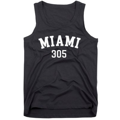 Miami 305 Usa American College Font Tank Top