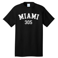 Miami 305 Usa American College Font Tall T-Shirt