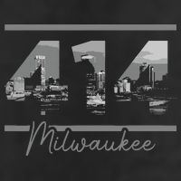 Milwaukee 414 Area Code Skyline Wisconsin Vintage Hat
