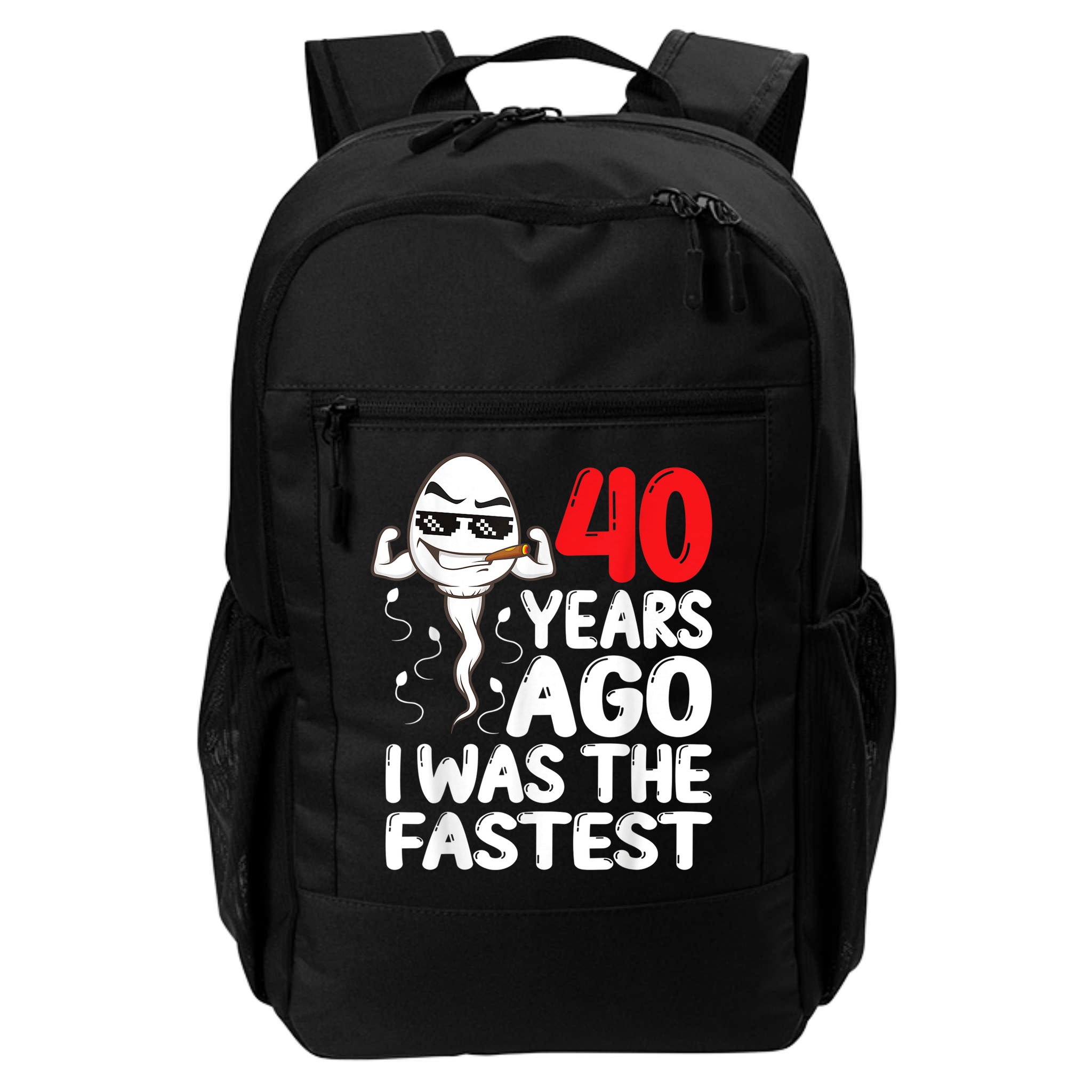 m.e.ns 40th Birthday Gag dress 40 Years Ago I Was The Fastest Funny Backpack