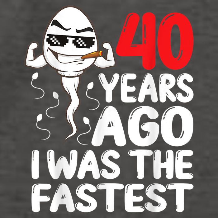 m.e.ns 40th Birthday Gag dress 40 Years Ago I Was The Fastest Funny Vector Backpack