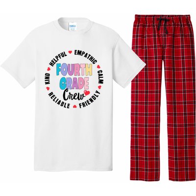 Matching 4Th Fourth Grade Crew Teacher Squad Back To School Gift Pajama Set