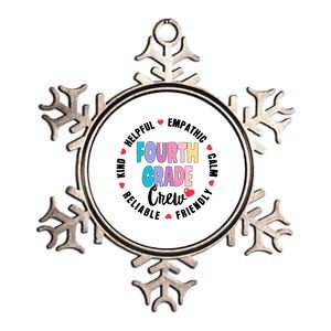 Matching 4Th Fourth Grade Crew Teacher Squad Back To School Gift Metallic Star Ornament