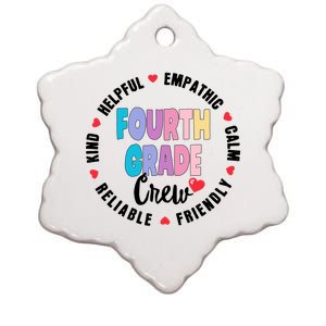 Matching 4Th Fourth Grade Crew Teacher Squad Back To School Gift Ceramic Star Ornament