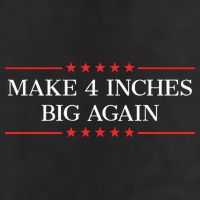 Make 4 Inches Big Again 7 Panel Mesh Trucker Snapback Hat
