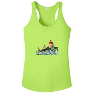 Mermaids # 4 Ladies PosiCharge Competitor Racerback Tank