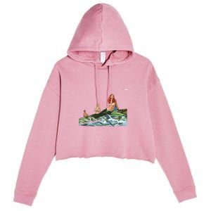 Mermaids # 4 Crop Fleece Hoodie