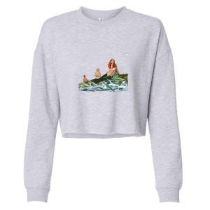 Mermaids # 4 Cropped Pullover Crew