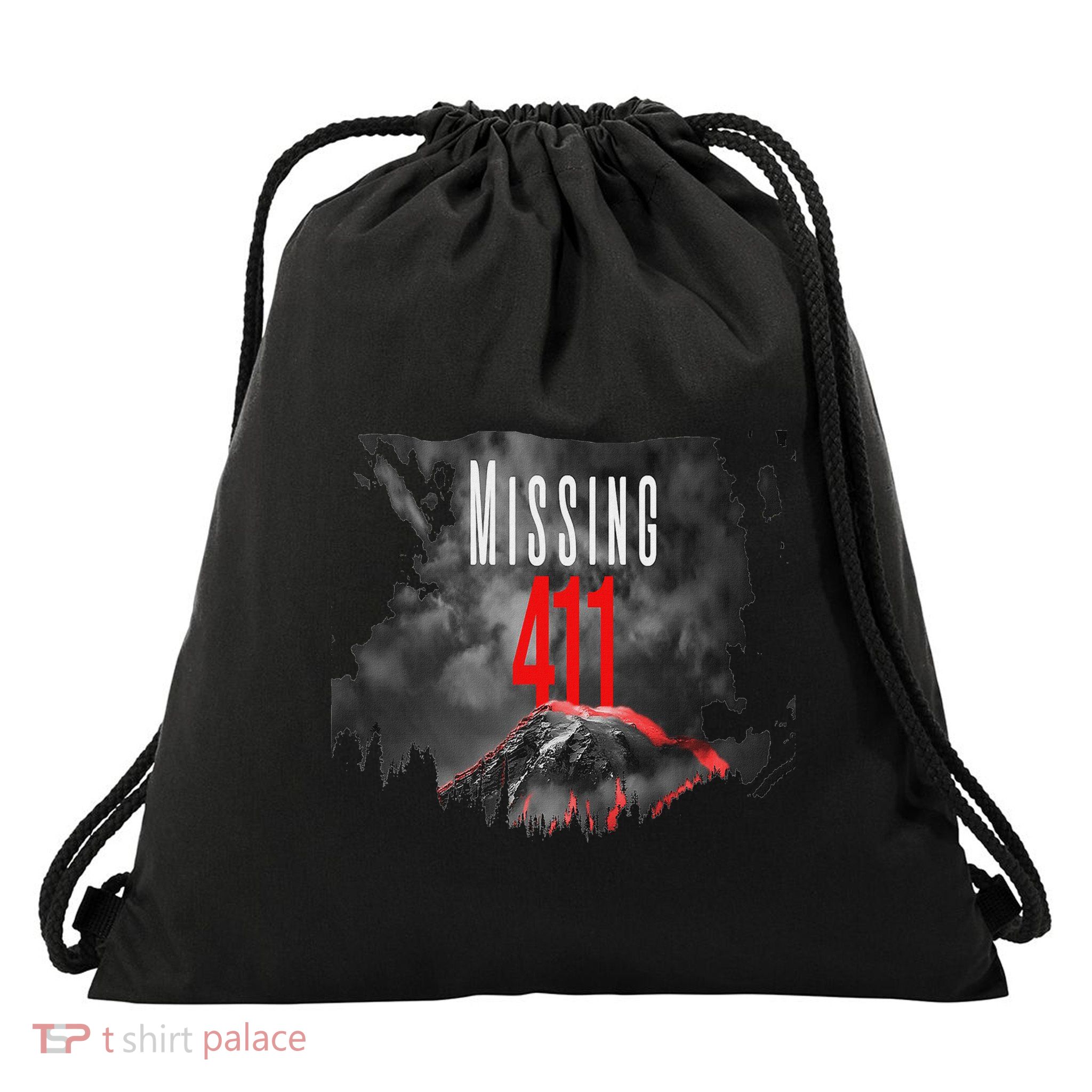 Missing 411 Drawstring Bag