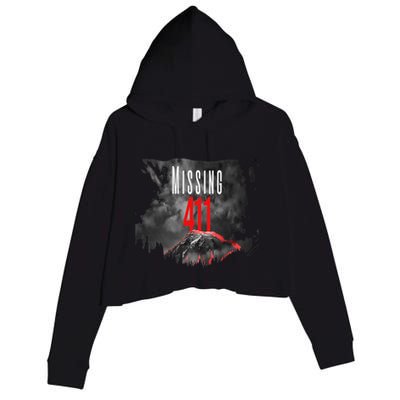 Missing 411 Crop Fleece Hoodie